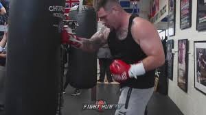 andy ruiz jr dropping s on the heavy bag shows off sd precision during