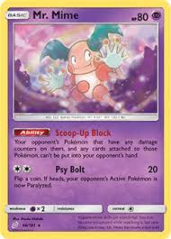 Mime knows one attack, called juggling, which requires pc to use and has you flip four coins. Mr Mime Team Up Tcg Card Database Pokemon Com