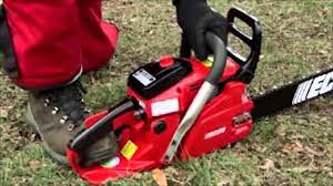 Chainsaw Basics: How to Start a Gas Chainsaw - YouTube