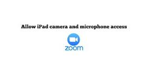 allow ipad camera and microphone access