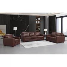 aliso leather sofa loveseat set