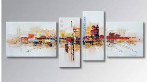 contemporary abstract cityscape painting