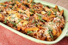 cheesy beef and pasta cerole