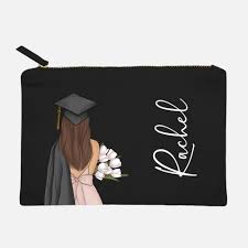 graduation canvas pouch