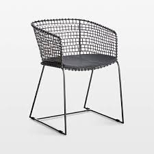 tig metal barrel dining chair with