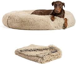 With a great selection of best selling dog beds on amazon, you can give your furry friend a cozy place to sleep. Amazon Com Best Friends By Sheri Bundle Savings The Original Calming Shag Donut Cuddler Dog Bed In Extra Large 45 X 45 And Pet Throw Blanket In 40 X 50 Taupe