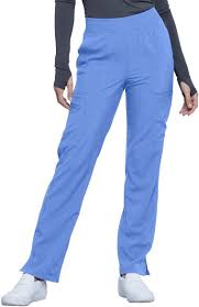 Infinity By Cherokee Womens Mid Rise Tapered Leg Pull On Scrub Pant