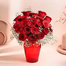love in a gl vase flower