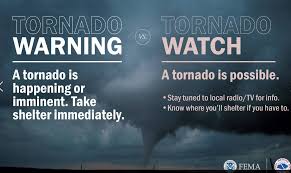 A tornado watch is in effect for parts of georgia, south carolina, north carolina and virginia until 7 p.m., according to the national weather service's storm prediction center. What Is The Difference Between Tornado Warning And Tornado Watch Cbs19 Tv