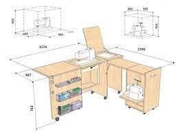 sewing machine and overlocker table
