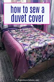 How To Sew A Diy Duvet Cover For Beginners