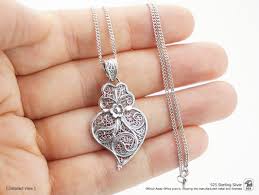 portuguese filigree necklace heart
