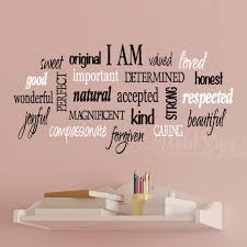 Positive Word Collage Vinyl Wall Decal