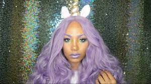 black unicorn makeup halloween look
