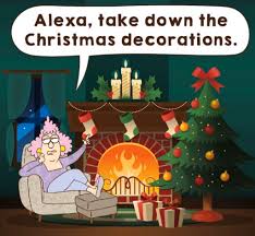 lizgil on Twitter: "ALEXA take down the Christmas decorations #alexa  #navidad #christmas #auntyacid #lol #amazonalexa https://t.co/Z80CZLb59m" /  Twitter