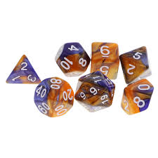 7pcs Polyhedral Dice For Dungeons And Dragons Dnd Dados Rpg Mtg Board Game D20 D12 D10 D8 D6 D4 Mixed Color Dice Set Dice Cup