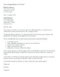 10 Cover Letter For Changing Careers Resume Samples