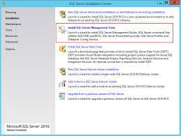 installing sql server management studio