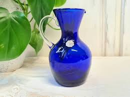 Italian Cobalt Blue Glass Vase Foot