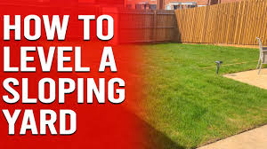 a sloping yard how to level backyard
