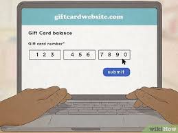 check the balance on a gift card