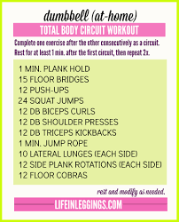 dumbbell at home circuit workout