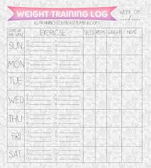 Printables Food Journal Fitness Journal Training Sexybeast