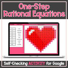 One Step Rational Equations Valentine