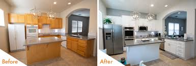 Kitchen remodel before and after. Kitchen Cabinet Refinish Kitchen Remodel In Ripon Ca