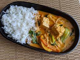 vegan panang curry using red curry