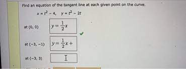 find an equation of the tangent line