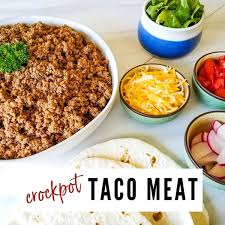 crockpot taco meat recipe a