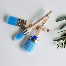 blue italian brushes artisan paint