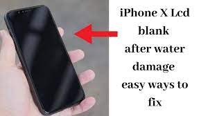 iphone x fix screen dark after water