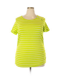 Details About Michael Michael Kors Women Green Short Sleeve T Shirt 1x Plus