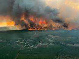 Incendies en Gironde : plus de 400 hectares de forêt brûlés en Sud-Gironde,  la situation « très défavorable »
