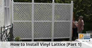 I made some lattice panels once. How To Install Vinyl Lattice Using Durashell