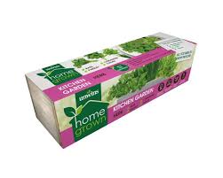 Wooden Planter Box Growing Kit Basil