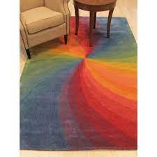 hand tufted wool contemporary area rug