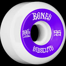 Bones Wheels 100 2 V5 Skateboard Wheel 55mm 4pk White V5 Sidecut