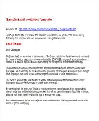 9 Business E Mail Invitation Templates Word Pdf Psd Ai