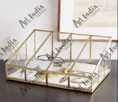 aic rectangle glass jewelry box size