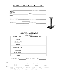 Sample Fitness Assessment Form 7 Documents In Pdf