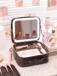 makeup bag with light up mirror travel