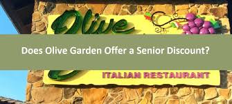 does olive garden offer a senior