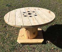 31 diameter, 17 1/2 high. Repurposed Spool Table For Sale In San Antonio Tx 5miles Buy And Sell