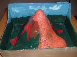 make an erupting volcano project how