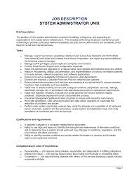 system administrator unix job
