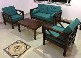 wooden sofa set at rs 39500 set