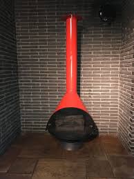 Mid Century Modern Cone Fireplace